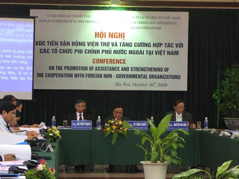 Hội nghị xúc tiến vận động viện trợ và tăng cường hợp tác giữa tỉnh Hà Tĩnh với các tổ chức PCP tại Việt Nam