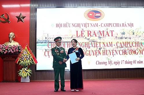 Vietnam-Cambodia Friendship Association of former voluntary soldiers launched in Chuong My District