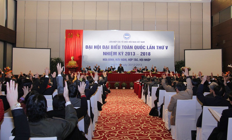 Đại hội nhất trí với danh sách 147 Ủy viên Đoàn Chủ tịch Liên hiệp khóa V